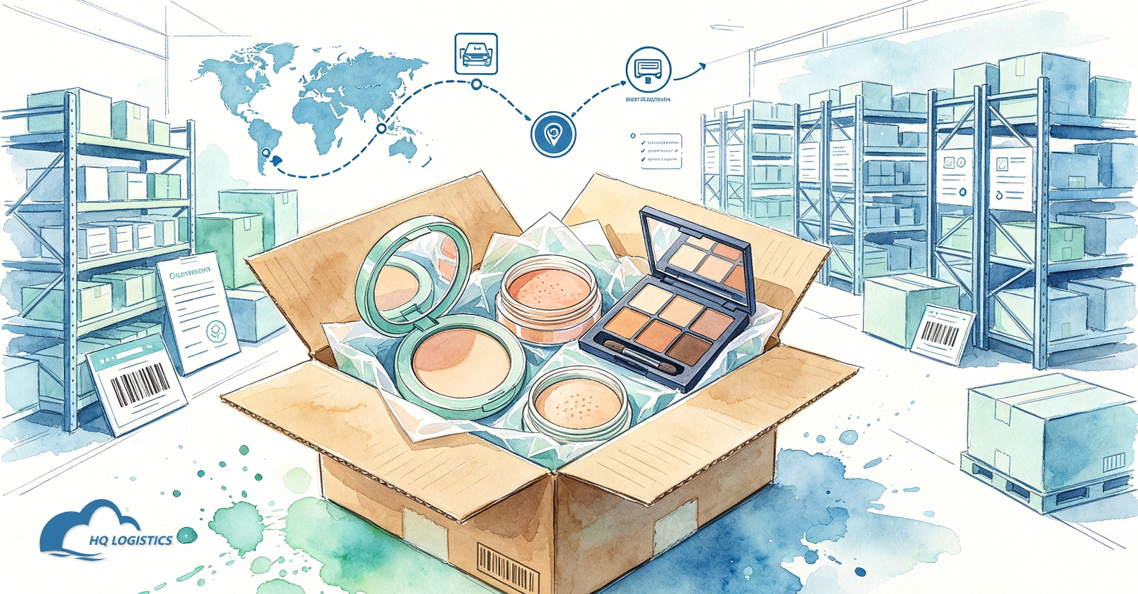 EU customs duty ecommerce, HS Code shipping Europe, Europe special goods shipping line, Shopify shipping Europe, sensitive goods fulfillment Europe, EU ecommerce logistics, cosmetics shipping Europe, supplement shipping Europe, HQ LOGISTICS