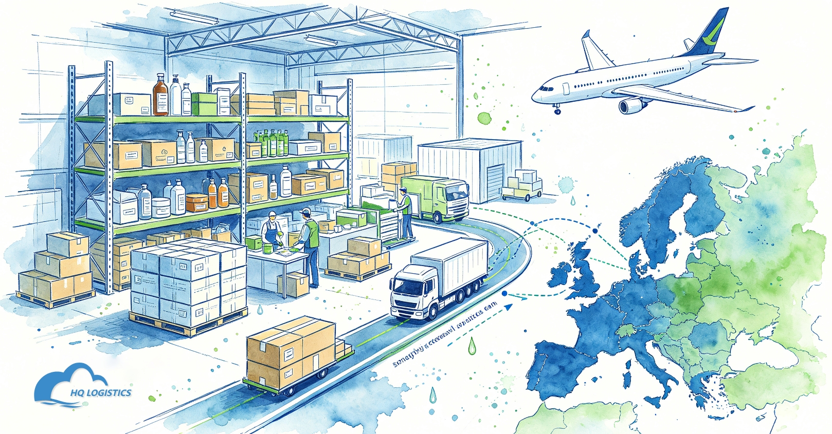 EU customs duty ecommerce, HS Code shipping Europe, Europe special goods shipping line, Shopify shipping Europe, sensitive goods fulfillment Europe, EU ecommerce logistics, cosmetics shipping Europe, supplement shipping Europe, HQ LOGISTICS