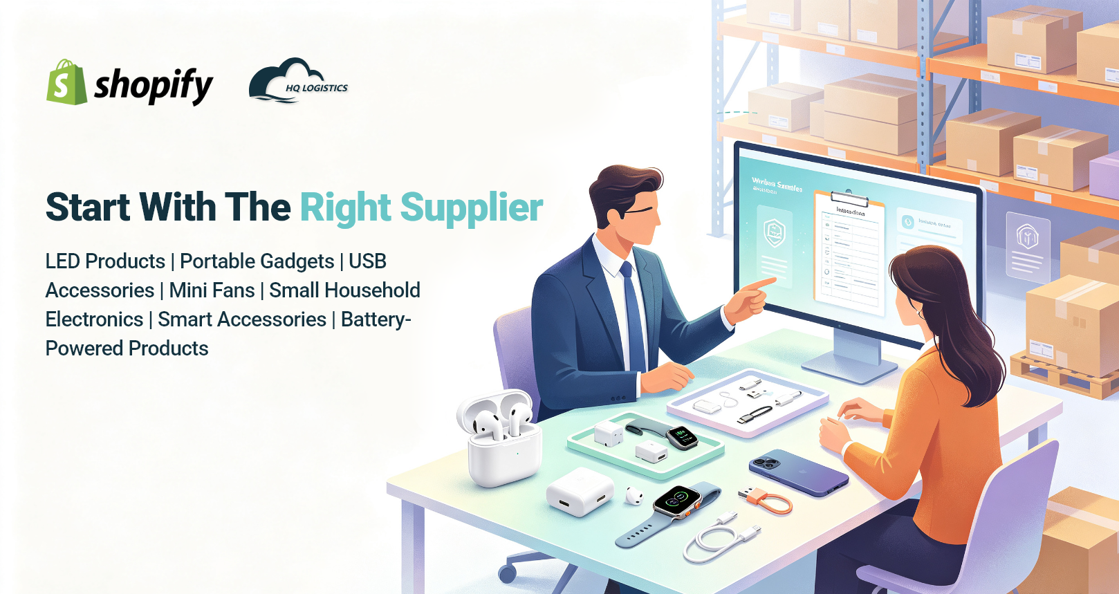 Start With the Right Supplier.png Small Electronics Fulfillment, small electronics fulfillment, electronics fulfillment, small electronics shipping, small electronics sourcing, small electronics supplier, electronics dropshipping, electronics fulfillment service, Shopify electronics fulfillment, battery product shipping, small electronics quality control, electronics packaging, electronics shipping from China, U.S. electronics fulfillment, EU electronics fulfillment, small electronic products, Learn how to improve small electronics fulfillment with better quality control, packaging, shipping channels, supplier management, inventory planning, and cost optimization.