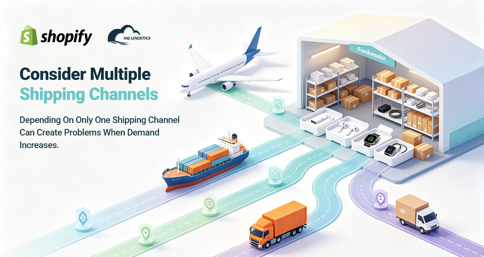 9. Consider Multiple Shipping Channels.png Small Electronics Fulfillment, small electronics fulfillment, electronics fulfillment, small electronics shipping, small electronics sourcing, small electronics supplier, electronics dropshipping, electronics fulfillment service, Shopify electronics fulfillment, battery product shipping, small electronics quality control, electronics packaging, electronics shipping from China, U.S. electronics fulfillment, EU electronics fulfillment, small electronic products, Learn how to improve small electronics fulfillment with better quality control, packaging, shipping channels, supplier management, inventory planning, and cost optimization.
