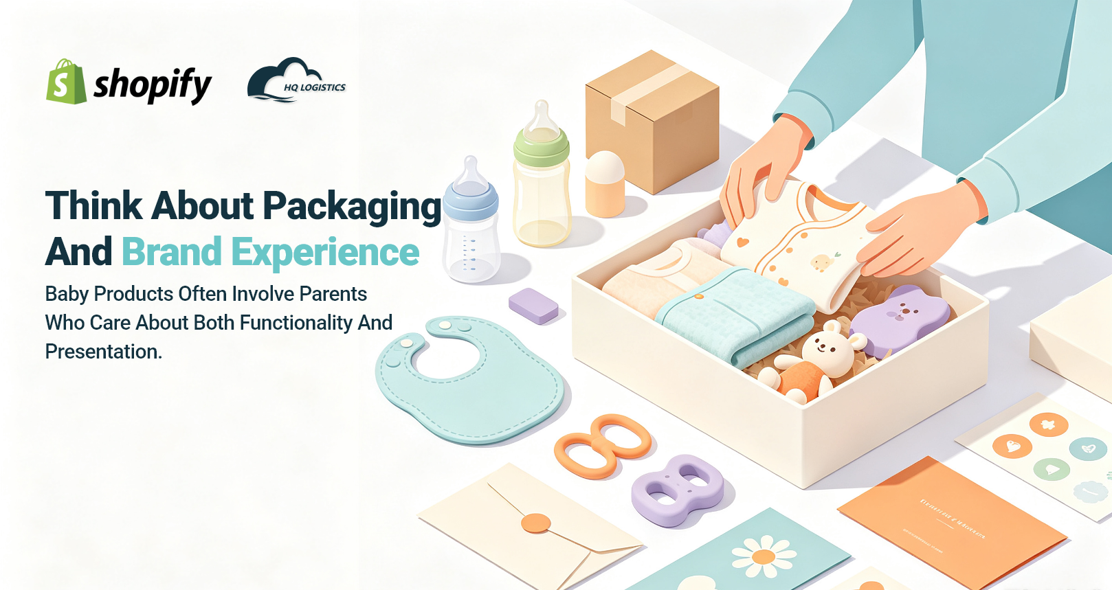 5. Think About Packaging and Brand Experience.png sourcing baby products for ecommerce, baby product sourcing, baby products supplier, ecommerce baby products, Shopify baby products, dropshipping baby products, baby product supplier China, baby product fulfillment, baby product quality control, baby product packaging, baby product sourcing guide, baby products ecommerce business, baby product supply chain, Learn the 7 key things to consider when sourcing baby products for ecommerce, from product quality and compliance to suppliers, packaging, inventory, fulfillment, and scaling.