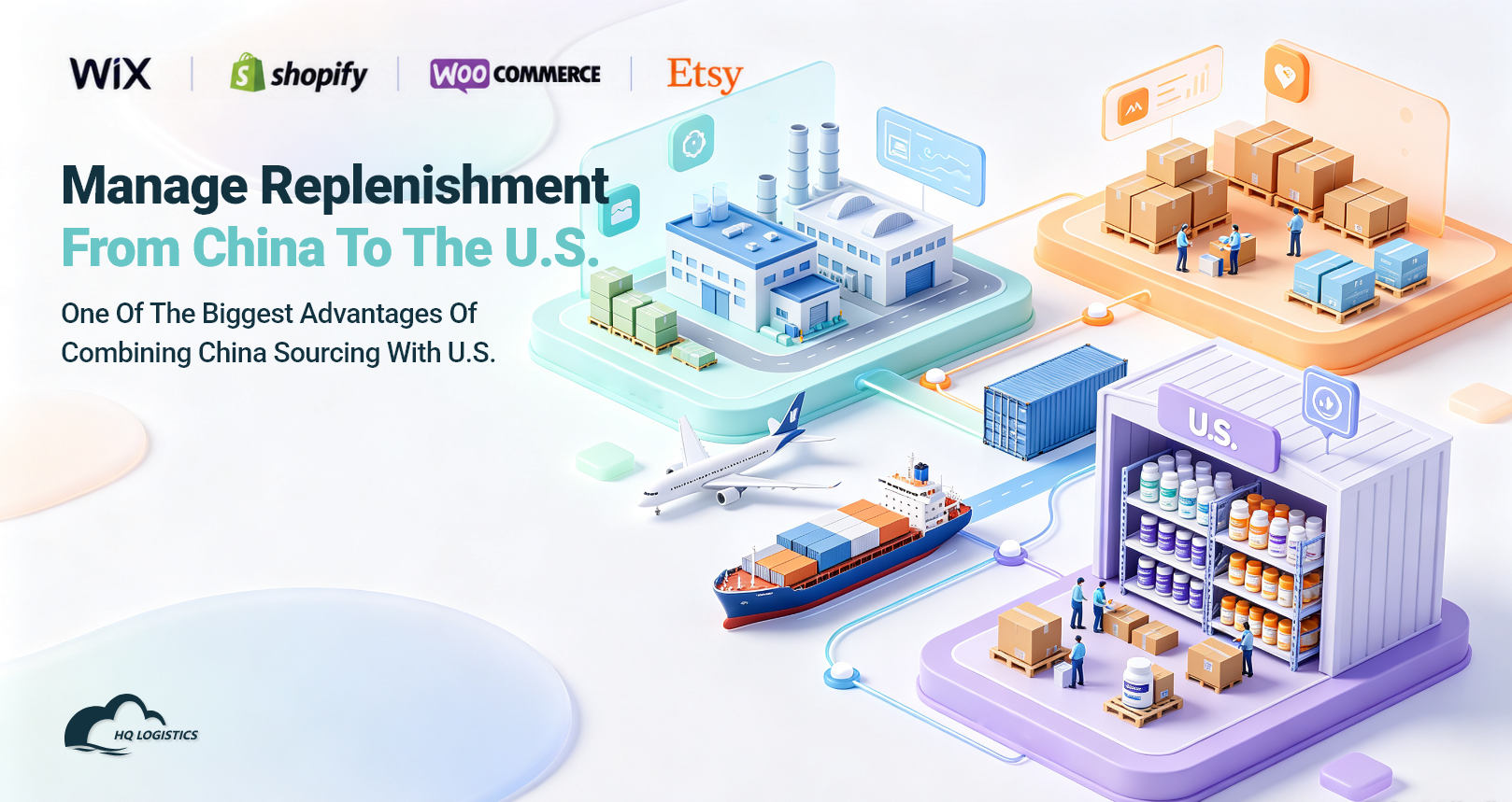 Manage Replenishment From China to the U.S..png supplement supply chain, supplement sourcing, supplement fulfillment, U.S. supplement fulfillment, supplement warehouse, supplement packaging, Shopify supplement fulfillment, China supplement sourcing, U.S. fulfillment center